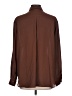 Pleione 100% Polyester Solid Brown Long Sleeve Blouse Size L - photo 2