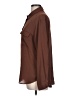Pleione 100% Polyester Solid Brown Long Sleeve Blouse Size L - photo 5