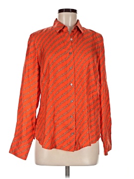 J.Crew Collection Long Sleeve Silk Top