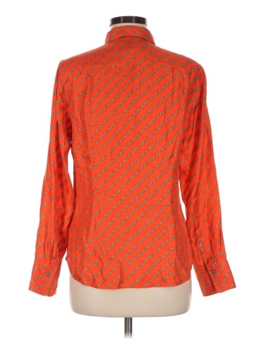 J.Crew Collection Long Sleeve Silk Top (view 2)