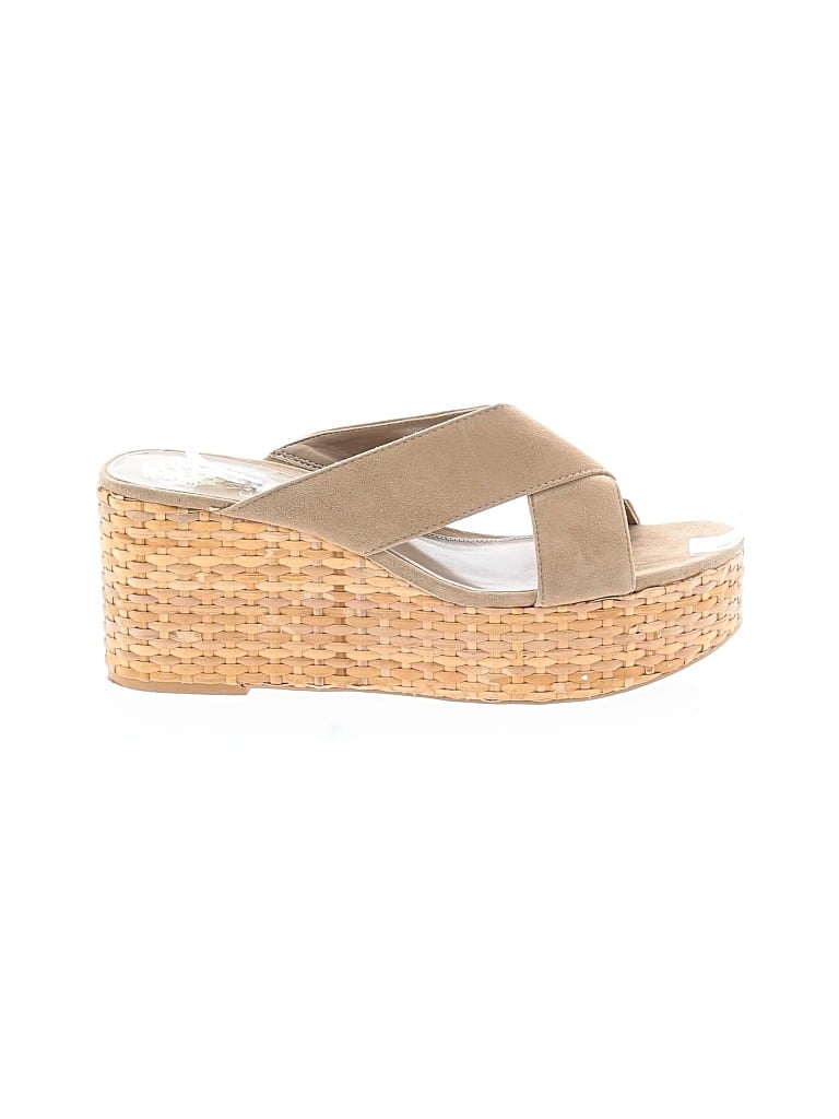 Pre-owned Vince Camuto Wedges In Tan