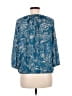 Lucky Brand Blue 3/4 Sleeve Blouse Size M - photo 2