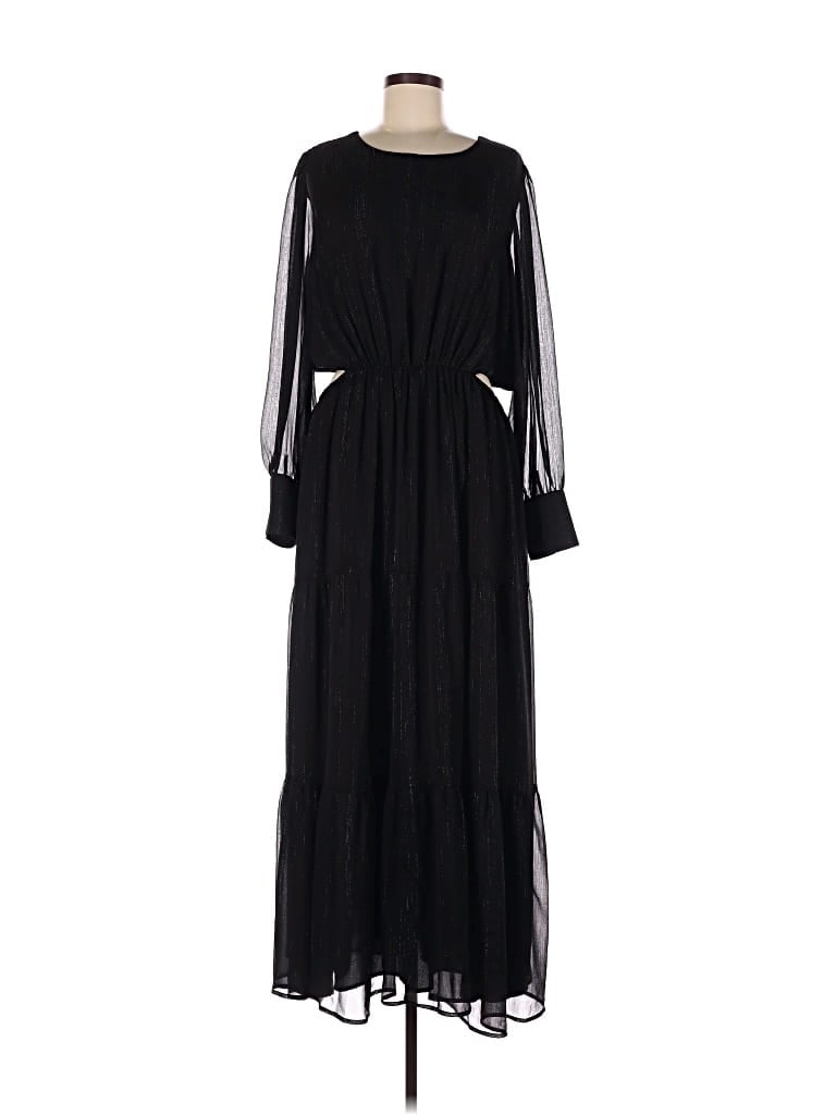 Pre-owned Wayf Casual Dress In Black