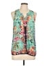 Tolani 100% Silk Teal Blouse Size L - photo 1