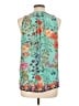 Tolani 100% Silk Teal Blouse Size L - photo 2