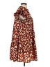Jodi 100% Polyester Print Brown Casual Dress Size S - photo 4
