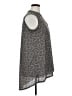Cocomo Gray Tan Sleeveless Button-Down Shirt Size 1X - photo 4