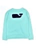Vineyard Vines 100% Cotton Teal Blue Sweatshirt Size 14 - photo 1