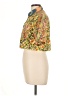 RE/DONE Floral Multi Color Gold Short Sleeve Blouse Size L (estimated) - photo 5