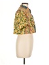 RE/DONE Floral Multi Color Gold Short Sleeve Blouse Size L (estimated) - photo 4