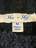 She + Sky 100% Acrylic Black Sweater Vest Size M - photo 7