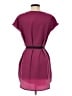 Fun2Fun Solid Burgundy Casual Dress Size S - photo 2