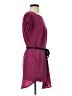 Fun2Fun Solid Burgundy Casual Dress Size S - photo 4