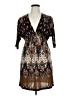 Cristinalove Print Brown Casual Dress Size XL - photo 1