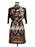 Cristinalove Print Brown Casual Dress Size XL - photo 2