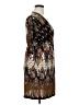 Cristinalove Print Brown Casual Dress Size XL - photo 4