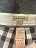Burberry 100% Cotton Plaid Green Gray Check print cargo shorts Size 12 - photo 11