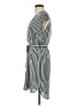 H&M 100% Polyester Stripes Gray Casual Dress Size 2 - photo 5
