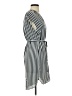 H&M 100% Polyester Stripes Gray Casual Dress Size 2 - photo 4