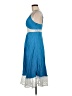 Line & Dot 100% Rayon Blue Cocktail Dress Size M - photo 5