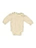Rabbit Bear Solid Ivory Long Sleeve Onesie Size 0-3 mo - photo 1