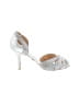 Badgley Mischka Silver Heels Size 7 1/2 - photo 1