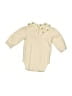Rabbit Bear Solid Ivory Long Sleeve Onesie Size 0-3 mo - photo 2