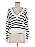 Veronica Beard 100% Cotton Stripes White Pullover Sweater Size M - photo 1