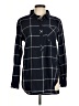 Athleta 100% Cotton Black Long Sleeve Button-Down Shirt Size M - photo 1
