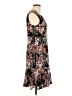 Connected Apparel 100% Polyester Floral Brown Casual Dress Size 12 - photo 4