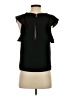Elizabeth and James 100% Polyester Black Short Sleeve Top Size S - photo 2