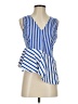Zara Basic Blue Sleeveless Blouse Size S - photo 1