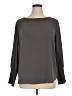 Ann Taylor 100% Polyester Gray Long Sleeve Blouse Size XL - photo 1