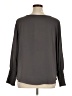 Ann Taylor 100% Polyester Gray Long Sleeve Blouse Size XL - photo 2