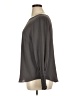 Ann Taylor 100% Polyester Gray Long Sleeve Blouse Size XL - photo 5
