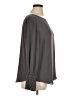 Ann Taylor 100% Polyester Gray Long Sleeve Blouse Size XL - photo 4