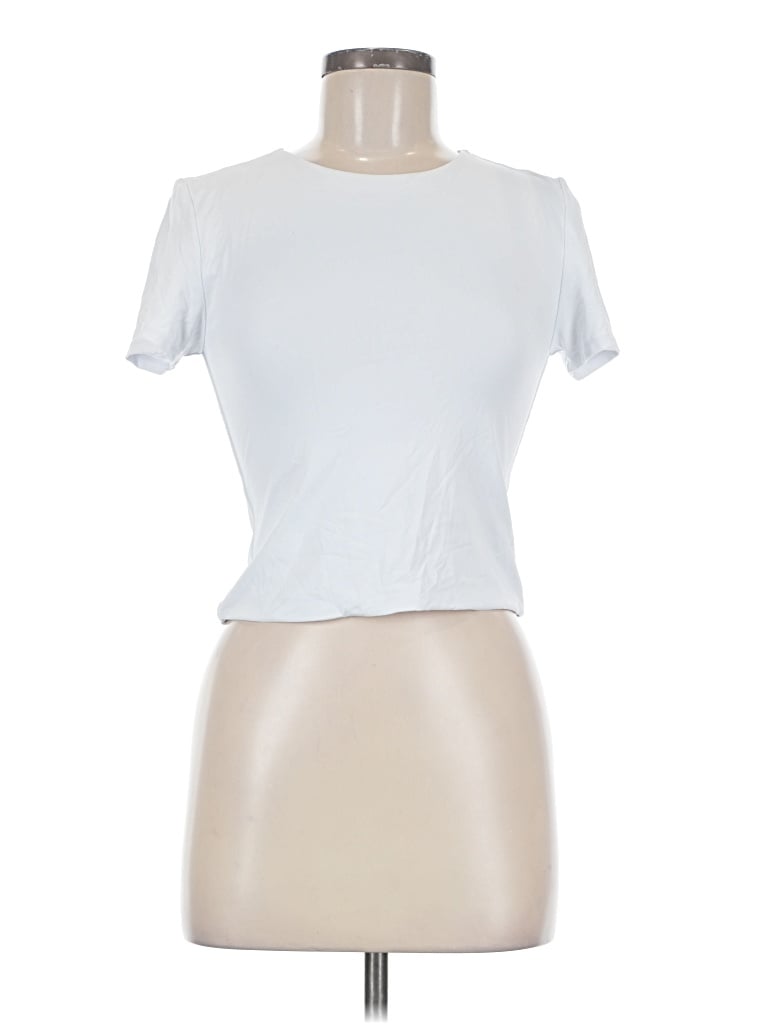 Pre-owned 90 Degree By Reflex Short Sleeve T-shirt In Ivory