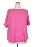 Shein Curve 100% Polyester Pink Short Sleeve Blouse Size 3X - photo 1