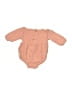 Rabbit Bear Orange Long Sleeve Onesie Size 0-3 mo - photo 2
