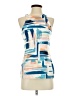 Deletta Blue Sleeveless Blouse Size S - photo 1
