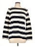 T by Talbots Stripes Ivory Pullover Sweater Size L - photo 1