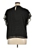 Vince Camuto 100% Polyester Black Short Sleeve Blouse Size XL - photo 2