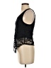 Chocolate Black Sleeveless Blouse Size S - photo 5