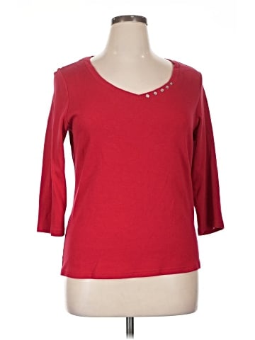 Karen Scott 3/4 Sleeve Top (view 1)