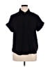 MICHAEL Michael Kors 100% Polyester Black Short Sleeve Blouse Size XL - photo 1