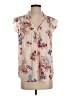 Daniel Rainn 100% Polyester Floral Tan Sleeveless Blouse Size S - photo 1