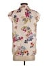 Daniel Rainn 100% Polyester Floral Tan Sleeveless Blouse Size S - photo 2