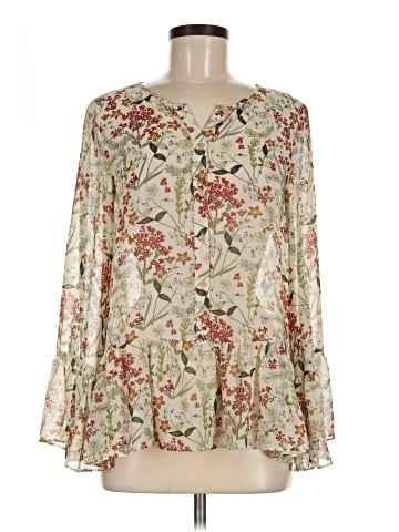 Max Studio Long Sleeve Blouse (view 1)