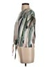 Shein Stripes Green Short Sleeve Blouse Size S - photo 5