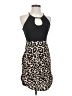 Shein Animal Print Black Cocktail Dress Size 4 - photo 1